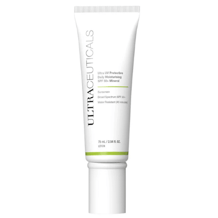skincare tips for teens: The Ultra UV Protection Daily Moisturising SPF 50+ Mineral is used to protect the skin against UVA and UVB rays.