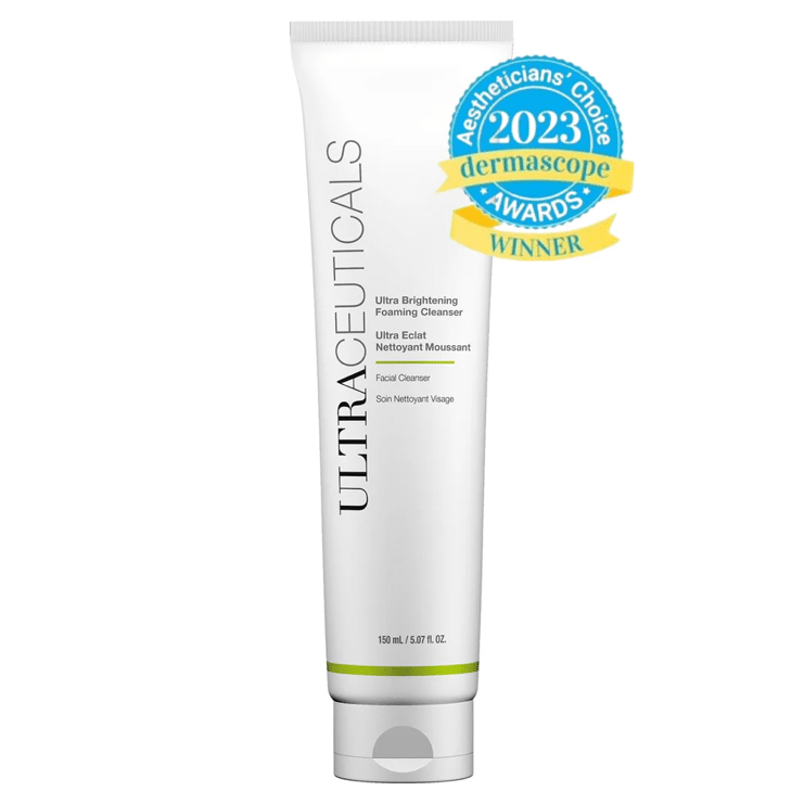 The Ultra Brightening Foaming Cleanser is great for those who struggle with dull skin, as it leaves the skin looking brighter and more radiant. 